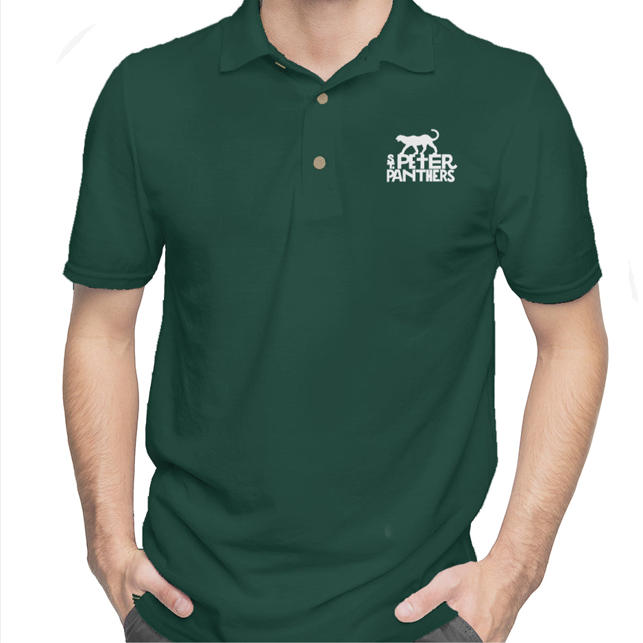 Staff Cotton Panther Graphic Polo