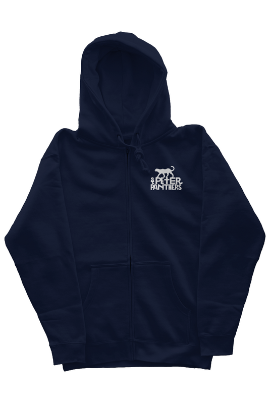 Adult Panther Zip Hoody in Blue