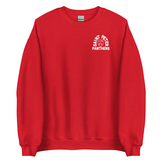 Adult Crewneck Sweatshirt in Red
