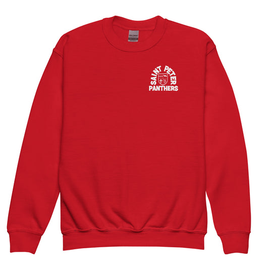 Kids Crewneck Sweatshirt in Red